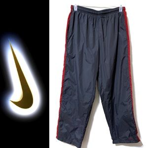 Men’s LargeNike Insulated Joggers Red Gray swooshy